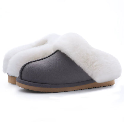 Fluffy Fur Slippers for Women Men Furry Fuzzy Home Flats Shoes Winter Plush Slippers Indoor Couple Cozy House Fur Shoes