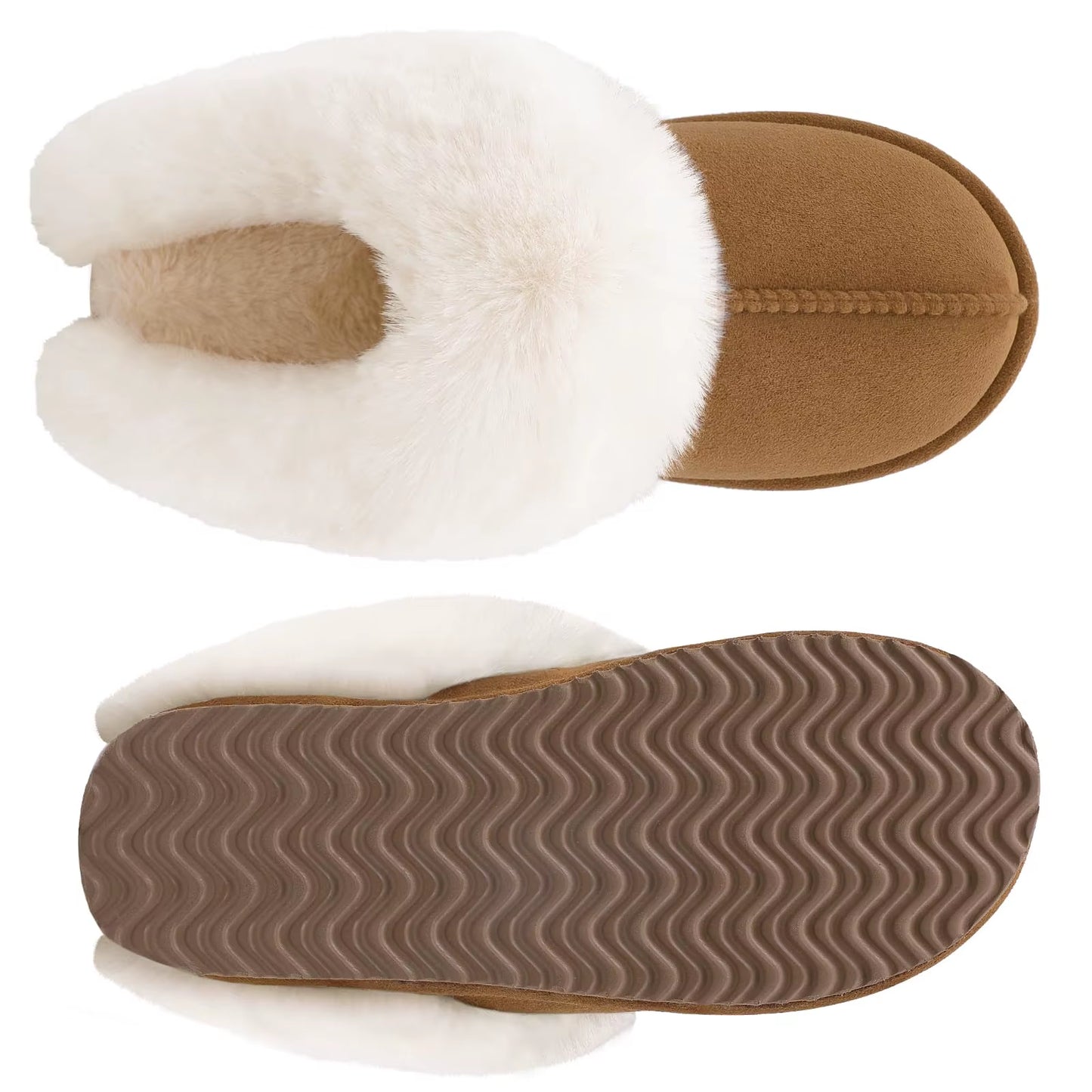 Fluffy Fur Slippers for Women Men Furry Fuzzy Home Flats Shoes Winter Plush Slippers Indoor Couple Cozy House Fur Shoes